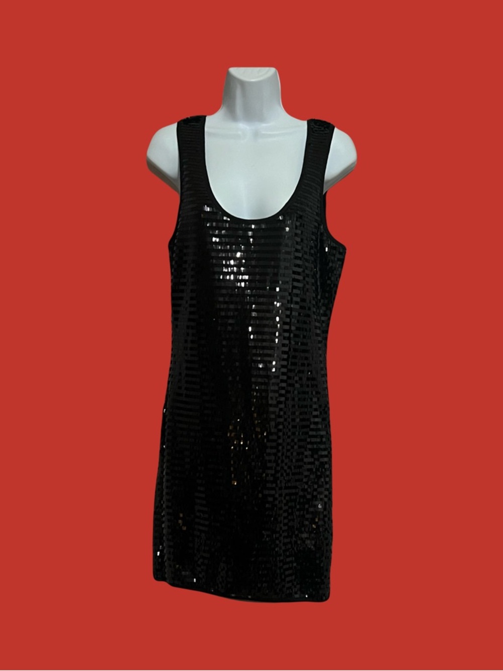 Romeo & Juliet Couture Black Sequin Midi Dress